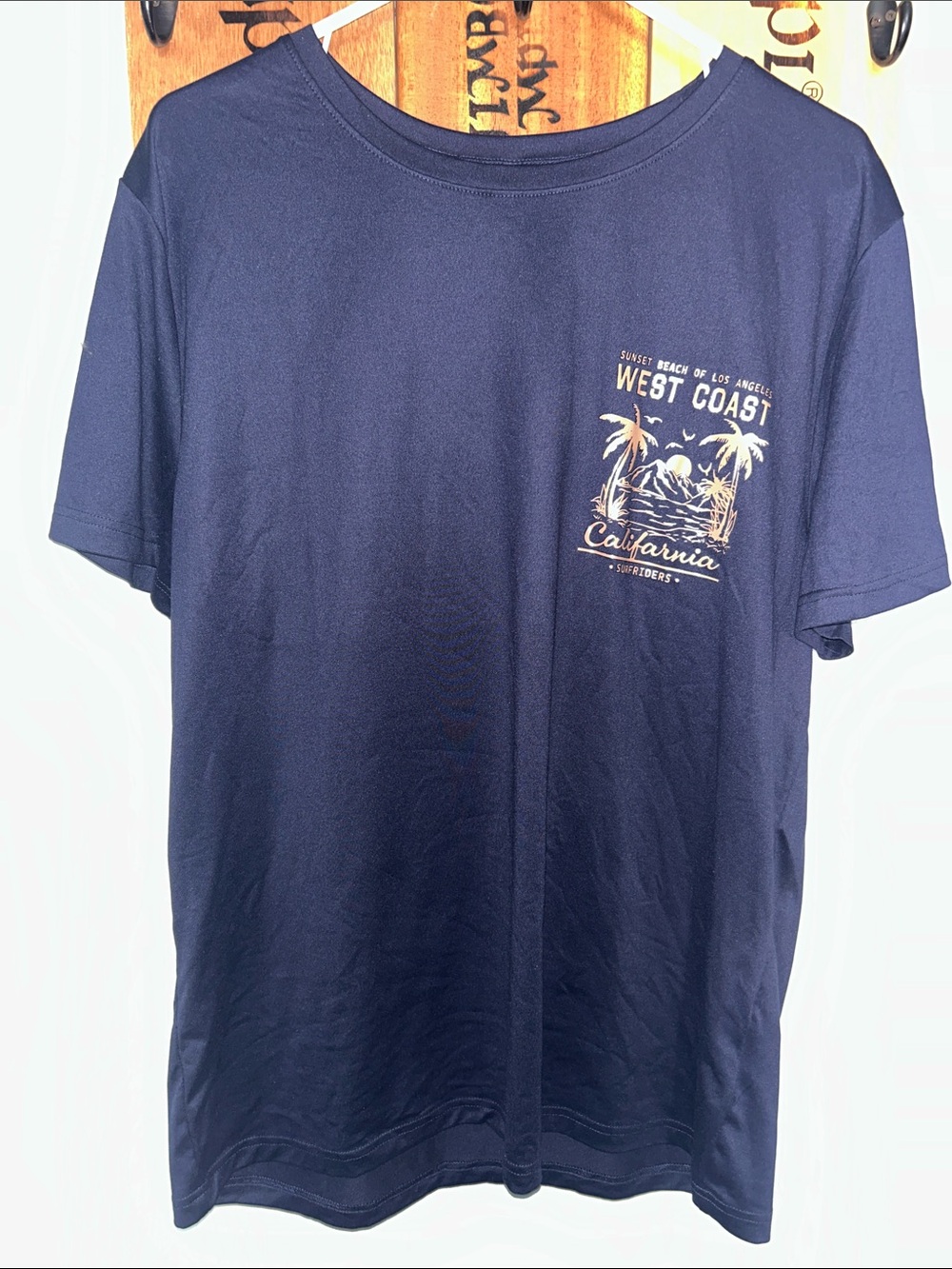 Riders by Lee Navy Tee with Cream West Coast Graphic